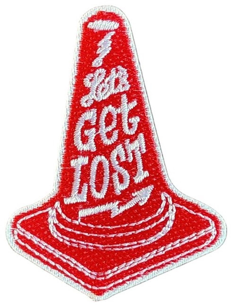 Patchy® – Let's Get Lost Strijk Embleem Patch 4.5 x 6 cm