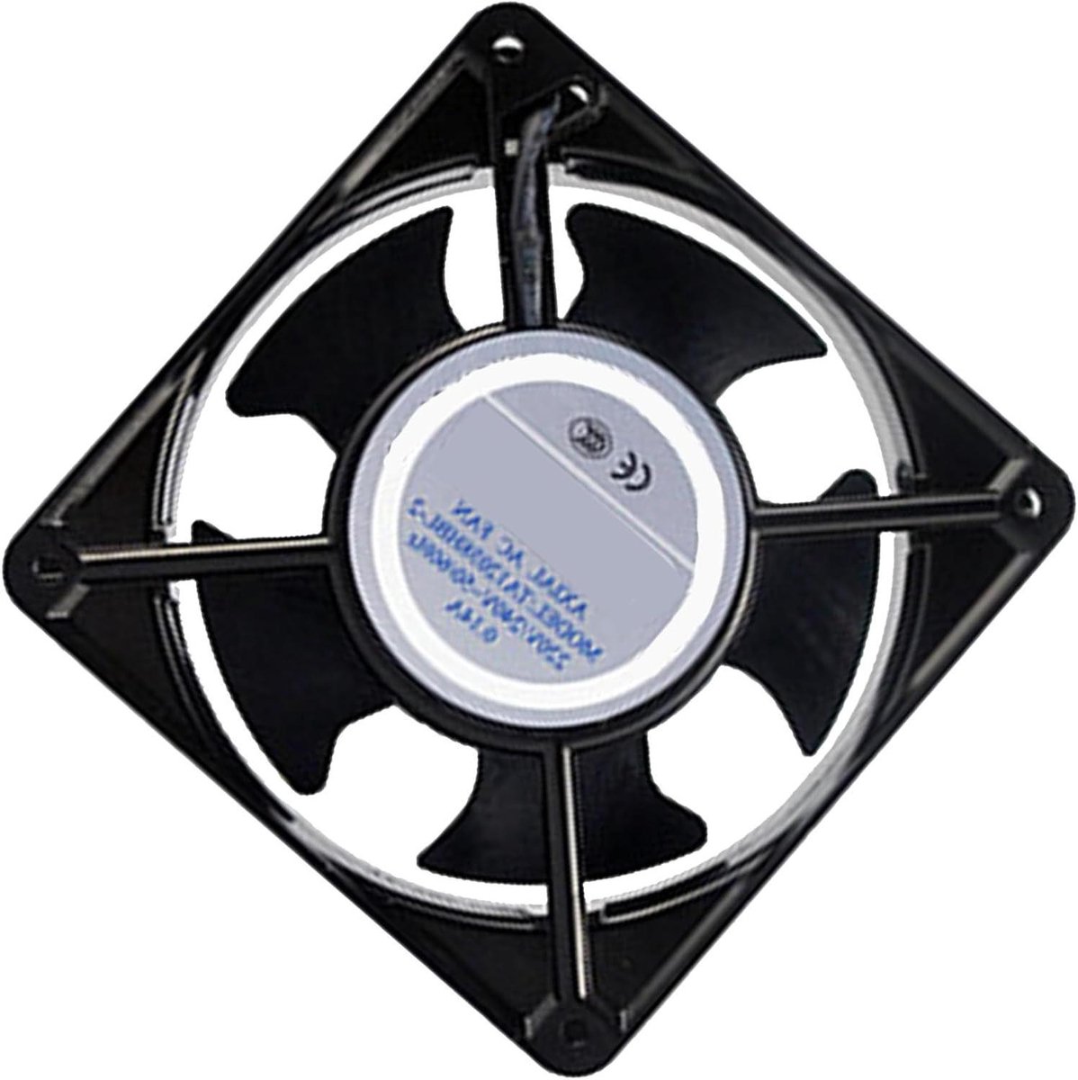 Houtkachel Ventilator - Kachel Ventilator - Efficiënter Verwarmen - Geluidsarme Werking - 12 cm - Zwart