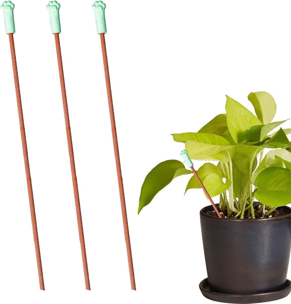 Bodemvochtsensor - Plantenmeter Vocht - Planten Verzorgen - Kleurindicator - 3 Stuks - Bruin