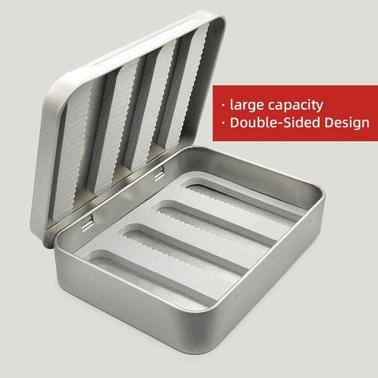 Aas Organizer - Viskoffer Jig Box - Vissen Opslag - Stevige Metalen Constructie - 11.8 x 8.76 x 2.3 cm — afbeelding 4
