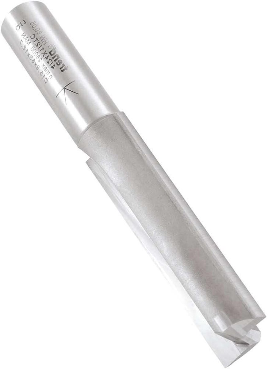Rechte Frees Bit - Rechte Frees Groeffrees - Houtbewerking Precisie - Hardmetalen Punt - 1/2 Inch Schacht - Zilver