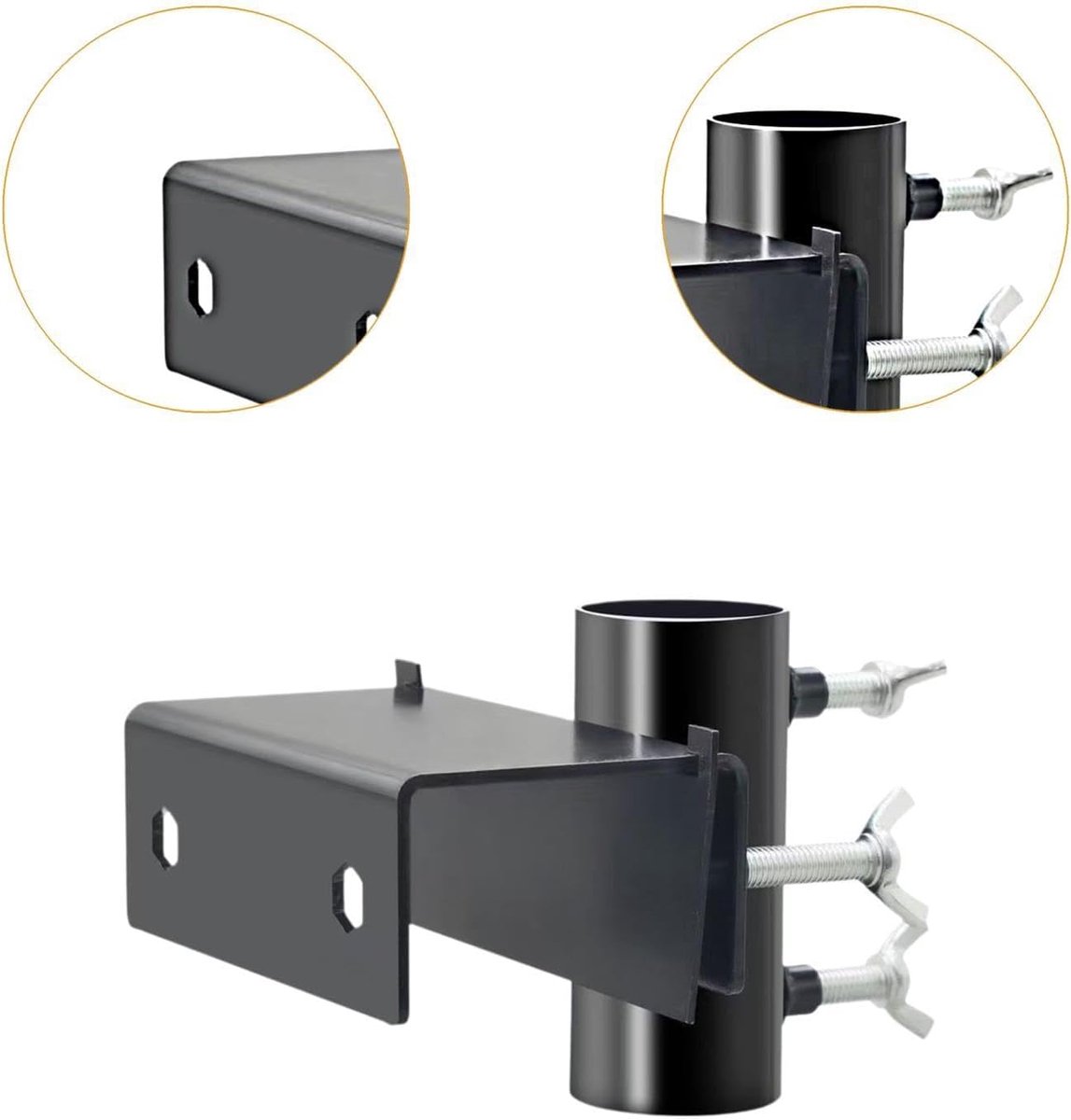 Verstelbare parasolhouder, parasolklem, parasolklem voor terras (voor stokken, diameter 3,6 cm)