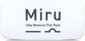 +3.00 - Miru 1day Menicon Flat Pack - 30 pack - Daglenzen - BC 8.60 - Contactlenzen