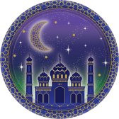 Amscan Feestborden Islam Paars 17,7 Cm 8 Stuks