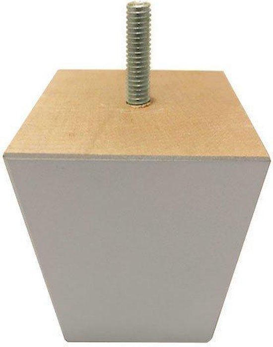 Pied de meuble en bois carrés argent 7 cm (M8) | bol.com