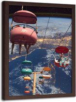 Foto in frame Space Ride, 70x100, multi-gekleurd, Premium print