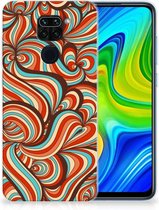 Smartphone hoesje Xiaomi Redmi Note9 Back Case Siliconen Hoesje Retro