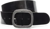 Large ceinture en laque noire