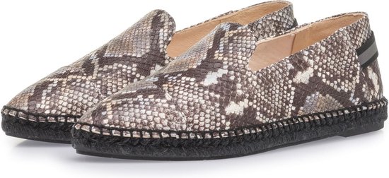 Floris van Bommel Vrouwen 30016741 / Damesschoenen - 85420 snake - Taupe -  maat 39 | bol.com