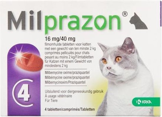 Bol Com Milprazon Grote Kat 16 Mg 4 Tabletten