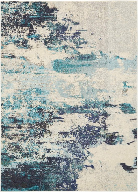 Vloerkleed Nourison Celestial Ivory Blue CES02 - maat 239 x 320 cm
