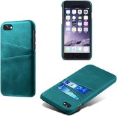 Coverup Dual Card Back Cover - iPhone SE (2022 / 2020) / 8 / 7 Hoesje - Groen