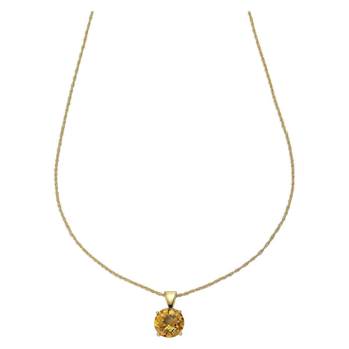 Jamelli Dames Ketting 925 sterling zilveren 1 Citrien One Size 87869008