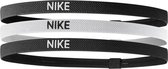 Nike Elastic Hairbands 3pack - Zwart/Wit