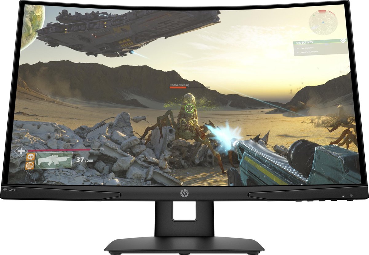 HP X24c - Curved Gaming Monitor - 144hz - 24 inch