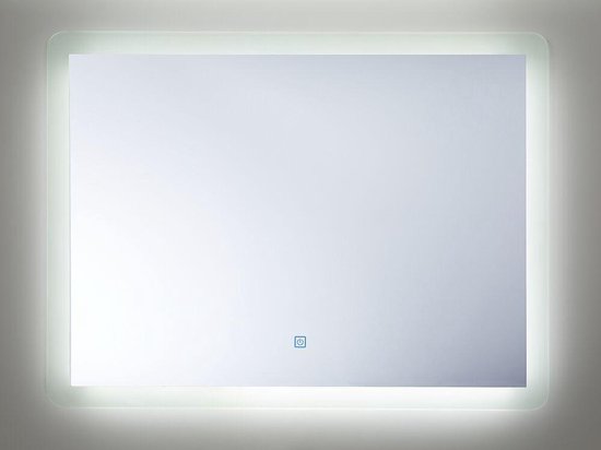 Beliani CORROY - Miroir LED- Argent - Glas