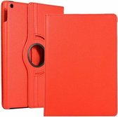 Case2go - Tablet hoes geschikt voor iPad 2020 - 10.2 Inch - Draaibare Book Case - Rood