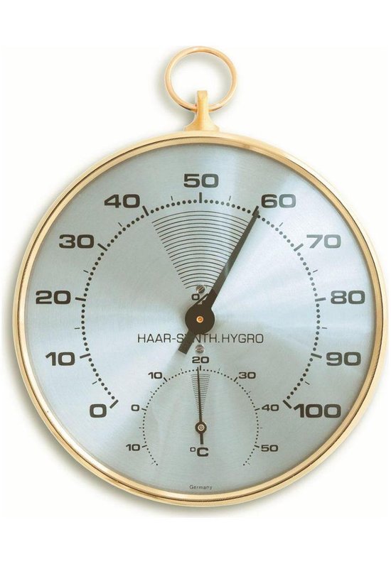 Foto: Tfa dostmann 45 2007 thermo en hygrometer goud