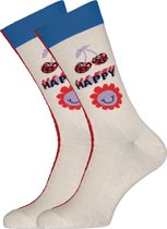 Happy Socks Half/half Allover Dots Sock - Unisex - Maat: 41-46