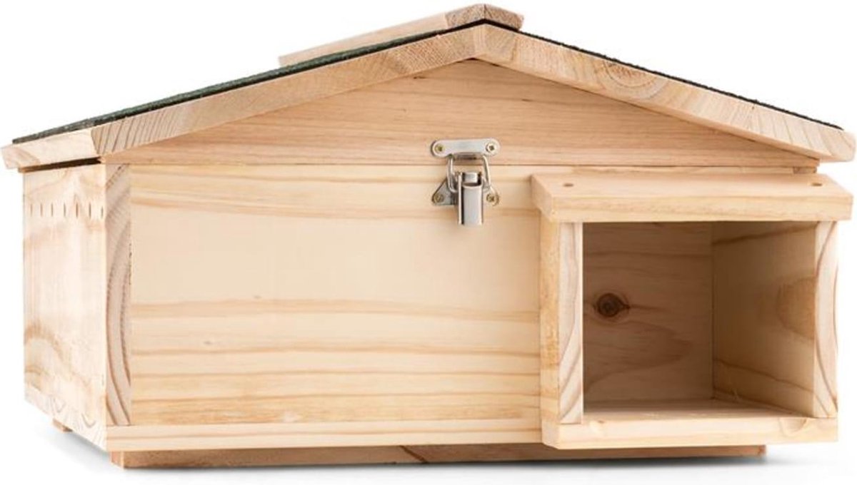 OneConcept Stachelburg egelhuis labyrintingang voedselhuis massief hout