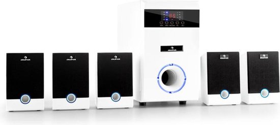 Bol Com Auna 5 1 Jw 5 1kanalen 95w Wit Luidspreker Set