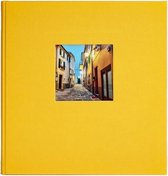 GOLDBUCH GOL-27971 Fotoboek BELLA VISTA geel, 30x31 cm, 60 zwarte pagina's
