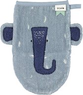 Trixie Plaids Washcloth - Mrs. Elephant Blauw