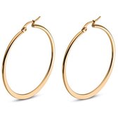 Hoop Oorringen Cilla Jewels Edelstaal Goudkleurig-30mm