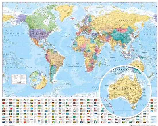 GBeye World Map 2012 Poster 50x40cm
