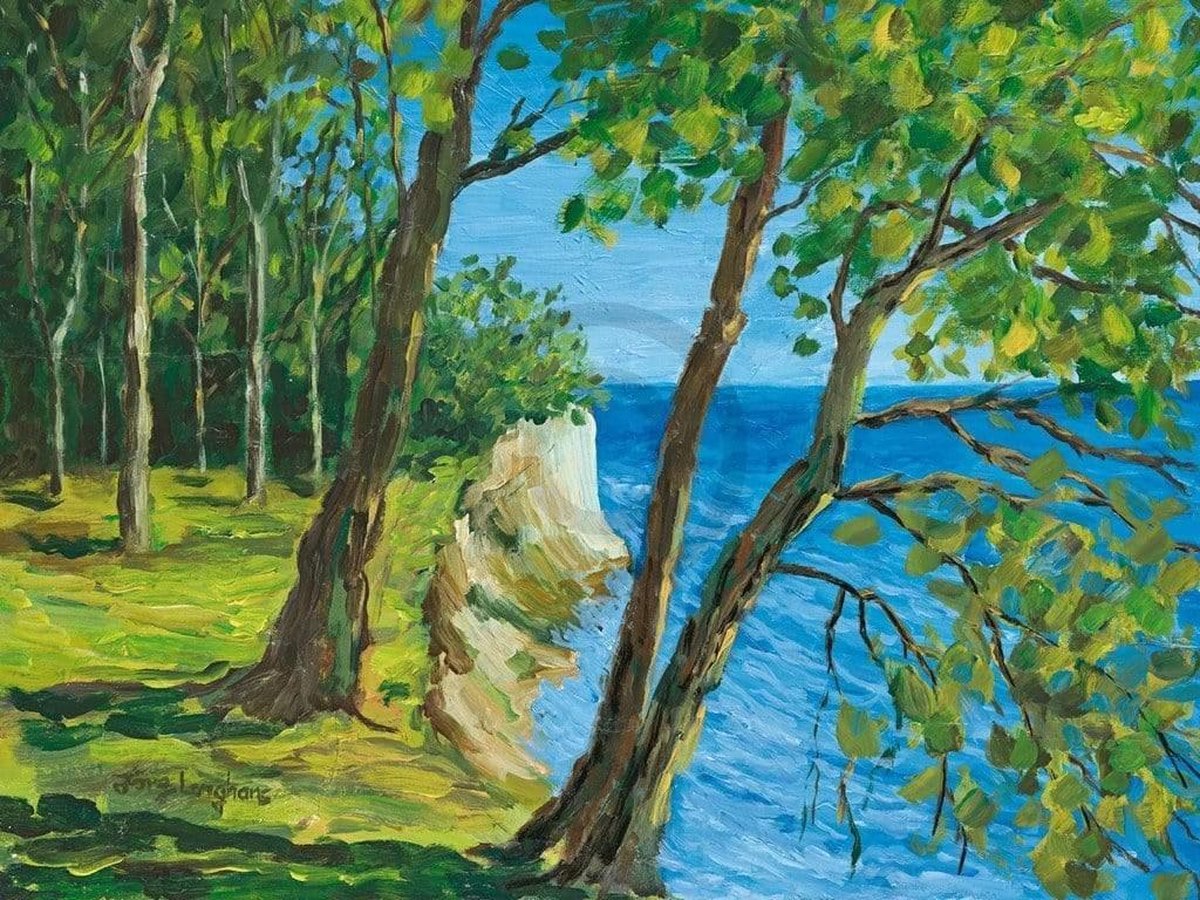 PGM Kunstdruk Jörg Langhans - Meer II 80x60cm Divers