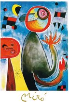 Kunstdruk Joan Miro - Les echelles en roue 60x80cm