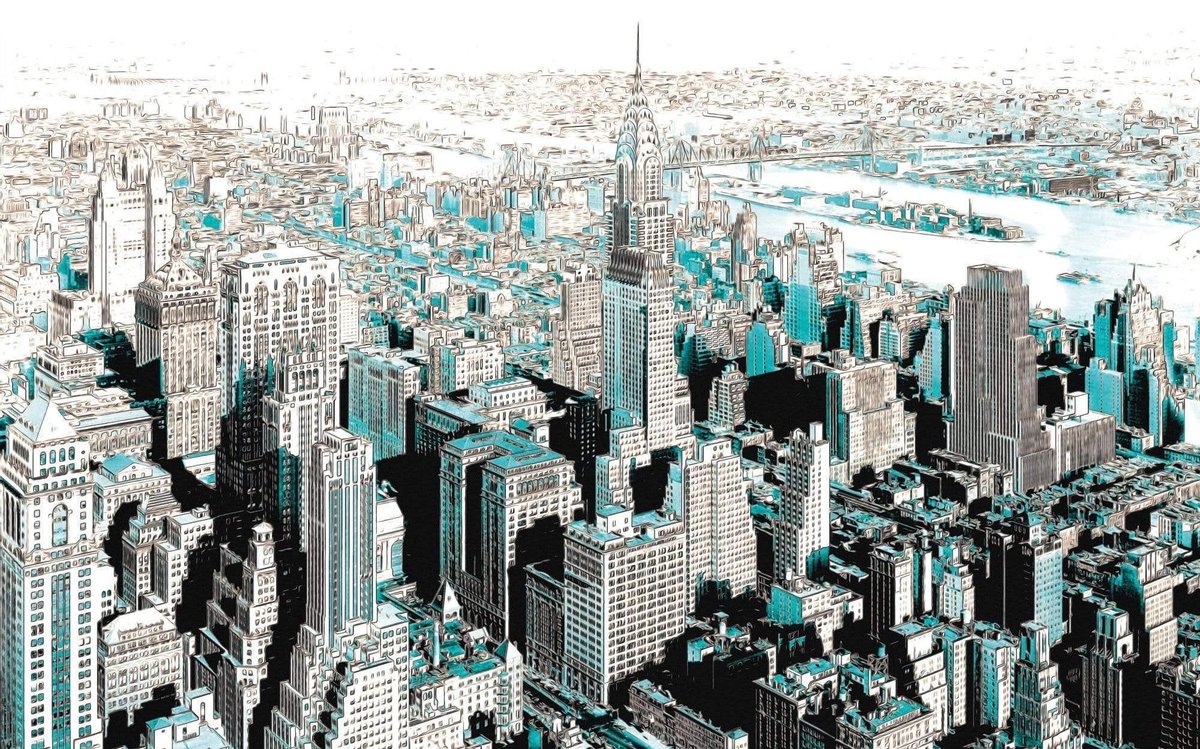 Fotobehang Gotham