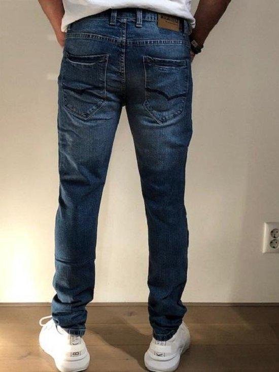 MASKOVICK Heren Jeans Milano stretch SlimFit -  MediumUsed - W40 X L34