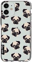 Casetastic Apple iPhone 12 Mini Hoesje - Softcover Hoesje met Design - Pug Trouble Print