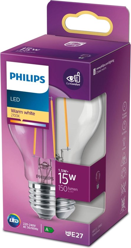 Philips 8718699762391 ampoule LED 1,5 W E27