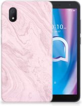 Smartphone hoesje Alcatel 1B (2020) Leuk Hoesje Marble Pink