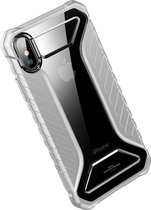 Racebanden hardcase iPhone Xs Max - transparant/grijs
