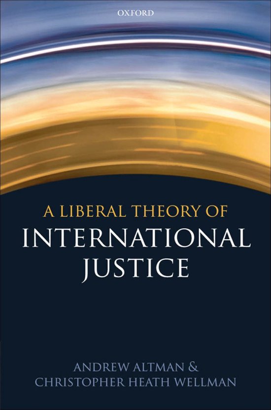 A Liberal Theory of International Justice - cover
