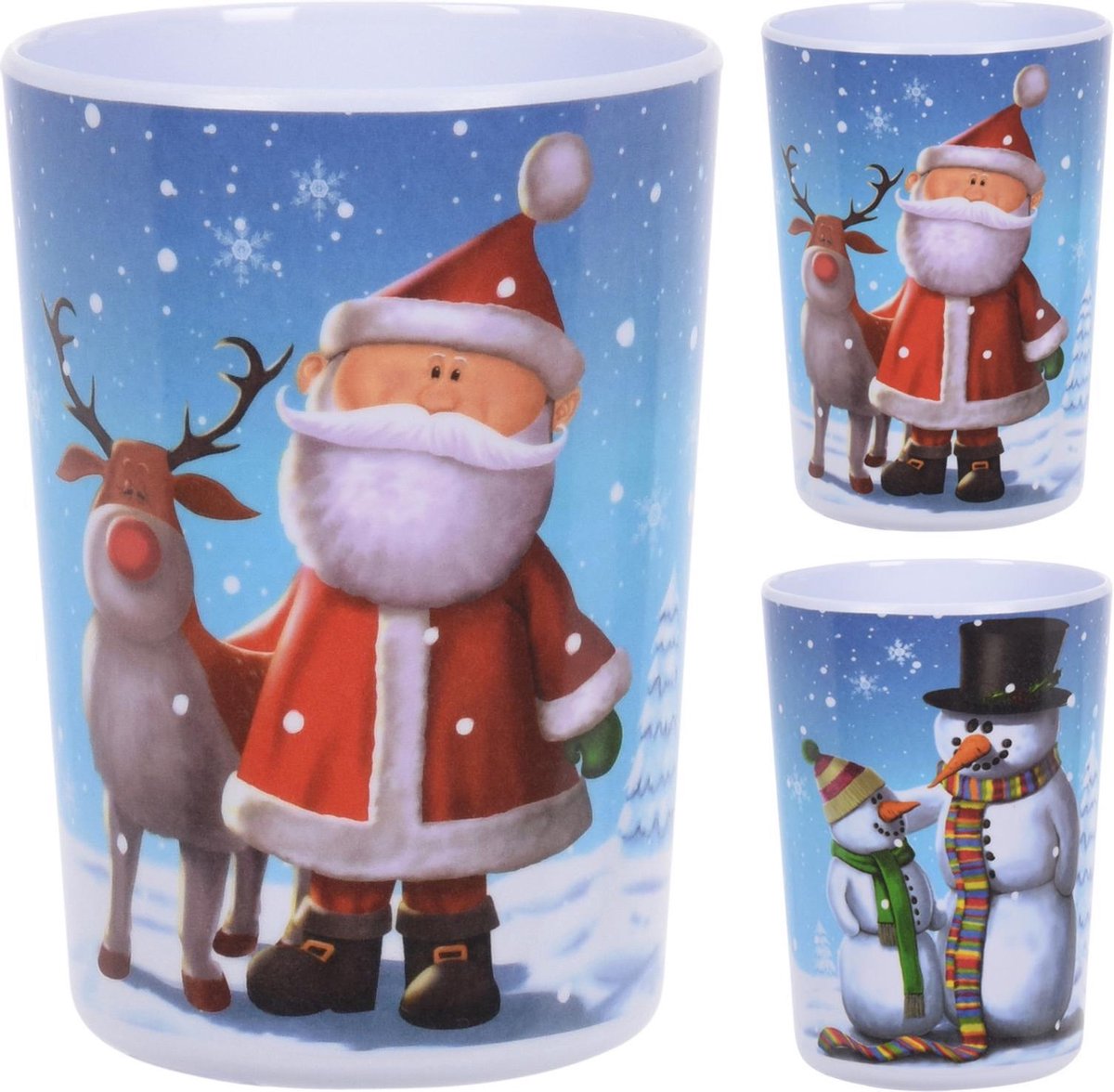 Stijlvolle Kerstcadeaus - Kerstmok Kerstman in luchtballon - vintage - Typisch Hollands - Souvenirs - Online Holland giftshop