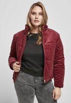 Urban Classics Puffer winterjas -L- Corduroy Bordeaux rood