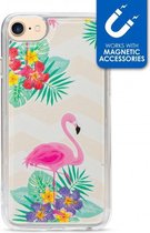 Apple iPhone SE (2020) Hoesje - My Style - Magneta Serie - TPU Backcover - Flamingo - Hoesje Geschikt Voor Apple iPhone SE (2020)
