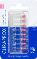 3x Curaprox Interdentale Rager Prime Navulling CPS 08 Roze 3,2mm 8 stuks