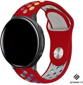 Siliconen Smartwatch bandje - Geschikt voor  Garmin Vivomove HR sport band - rood/kleurrijk - Strap-it Horlogeband / Polsband / Armband