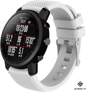 Siliconen Smartwatch bandje - Geschikt voor  Xiaomi Amazfit Pace silicone band - wit - Strap-it Horlogeband / Polsband / Armband