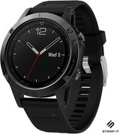 Siliconen sport bandje geschikt voor Garmin Fenix 5 - Plus & Sapphire - Fenix 6 - Pro & Sapphire - Garmin Fenix 7 - Solar & Sapphire Garmin Epix Gen 2 - Quickfit 22 / 22mm band voo