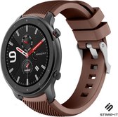 Siliconen Smartwatch bandje - Geschikt voor  Xiaomi Amazfit GTR silicone band - koffiebruin - 47mm - 47mm - Strap-it Horlogeband / Polsband / Armband