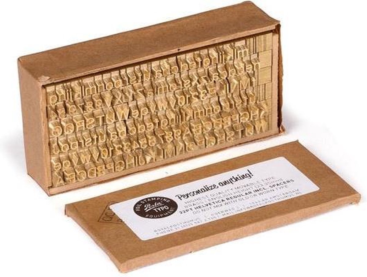 Posta Typostaafjes | Monogramset | 36 punten | 78 stuks