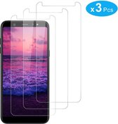 Screenprotector Glas - Tempered Glass Screen Protector Geschikt voor: Samsung Galaxy A6 2018 - 3x