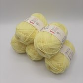 Katia Baby Nature  - kleur 109 Geel  bundel 5 x 25 gr.