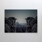 Walljar - Make The Jump - Muurdecoratie - Poster met lijst